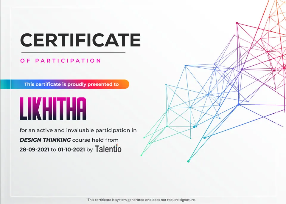 Certificates Design for Talentio Students, image 2