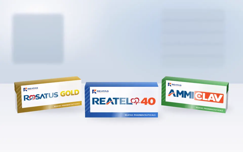 Rosatus Gold, Reatel 40 and Ammiclav cartons