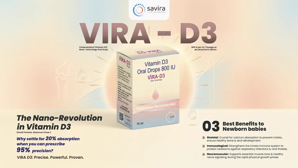 Vira-D3 drops display