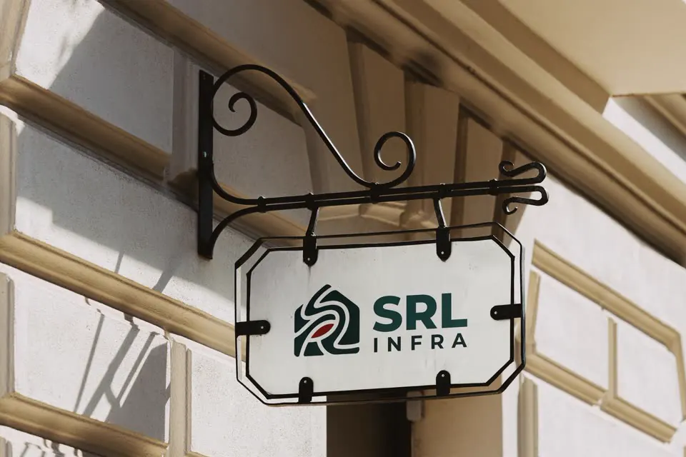 Hanging sign mockup