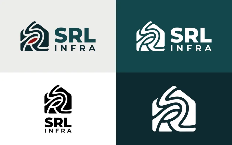 Logo versions on light and dark