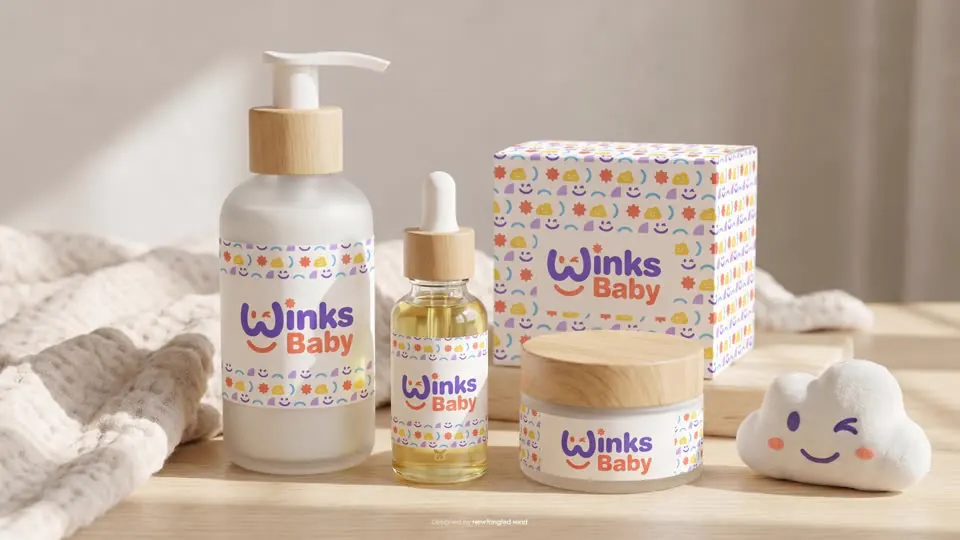Winks Baby packaging mockup 4